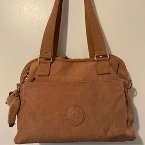 Kipling Elysia Blush Pink Shoulder Bag missing Shoulder Strap w/ Bag Charm